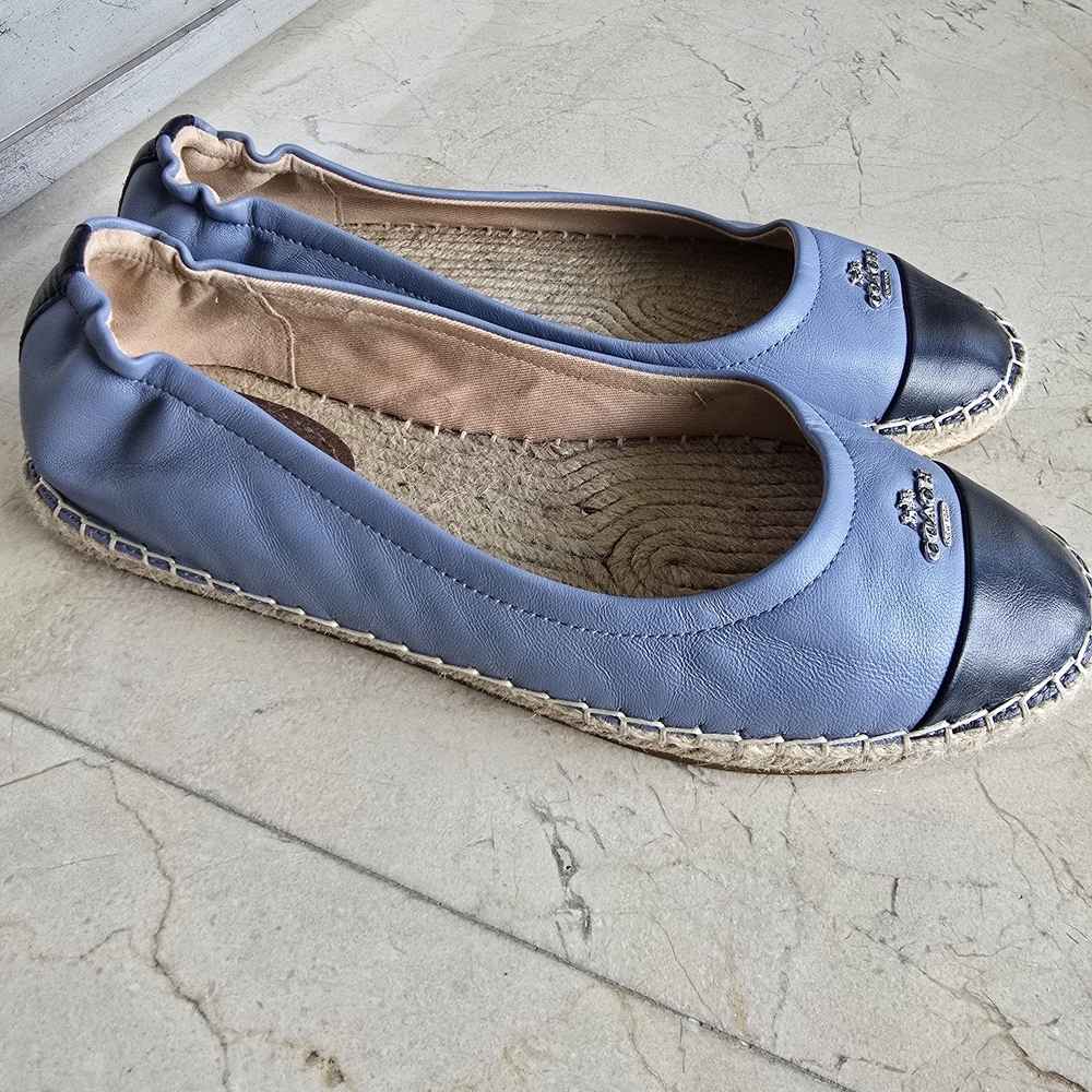 Coach Women's Blue and Dark Blue Espadrilles - Picture 4 of 7